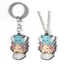 Chaveiro com pingente de chaveiro Fairy Tail Natsu & Happy