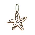 Chaveiro Concha Estrela C/ Argola 1133 5x5cm Mdf Cru Chaveiro Concha Estrela C/ Argola 1133 5x5cm Mdf Cru