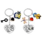 Chaveiro Coraline Jones Heart em liga de aço inoxidável