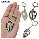 Chaveiro Corinthians Paulista de metal pendente mochila ziper chave OFICIAL