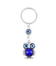 Chaveiro Coruja Olho Grego Azul 3.5cm