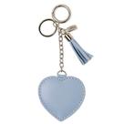 Chaveiro couro amor azul bebe