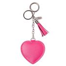 Chaveiro couro amor pink