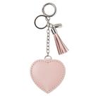 Chaveiro couro amor rosa bebe