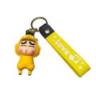 Chaveiro Crayon Shin-chan Pikachu 3D Chaveiro para bolsas