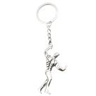 Chaveiro Creative Bodybuilder Silver Tone Zinc Alloy