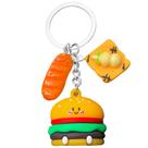 Chaveiro Creative Burger and Bread para mulheres e homens Chaveiro Creative Burger and Bread para mulheres e homens
