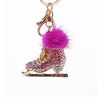 Chaveiro Creative Ice Skate com strass rosa