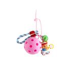 Chaveiro Creative Pickleball com linda estatueta de urso rosa
