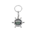 Chaveiro Creative Ship's Wheel Compass para esportes ao ar livre Chaveiro Creative Ship's Wheel Compass para esportes ao ar livre