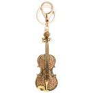Chaveiro Creative Violin, liga elegante banhada a ouro Chaveiro Creative Violin, liga elegante banhada a ouro