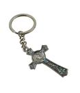 Chaveiro Crucifixo Dourado ou Prateado 5cm
