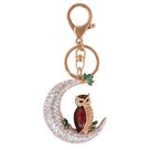 Chaveiro Crystal Moon Owl Rhinestone Alloy 5,5x6cm 50g Chaveiro Crystal Moon Owl Rhinestone Alloy 5,5x6cm 50g
