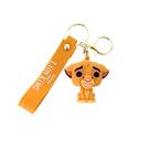 Chaveiro Cute Lion Cub Cartoon Animal Chaveiro de PVC