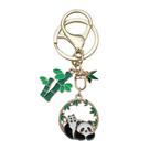Chaveiro Cute Panda Bamboo, pingente de presente feito à mão, 9,9 g