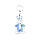 Chaveiro Cute Rabbit Cartoon Chaveiro de PVC para bolsa ou chaves