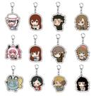 Chaveiro de acrílico, chaveiro Steins Gate Chibi Characters Chaveiro de acrílico, chaveiro Steins Gate Chibi Characters