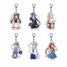 Chaveiro de acrílico Genshin Impact, personagens de anime