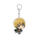 Chaveiro De Anime Attack on Titan 55MM Eren Jaeger Mikasa Ackerman Armin Arlert Placa De Acrílico