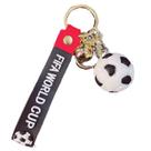 Chaveiro de bola de futebol Chaveiro de borracha macia de PVC tamanho grande