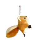 Chaveiro de boneca de pelúcia Mini Cartoon Squirrel de 5 cm