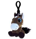 Chaveiro de brinquedo de pelúcia DolliBu Big Eyes Horse 14,6 cm