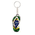 Chaveiro de Chinelo Bandeira do Brasil