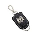 Chaveiro de Couro Gourmet Country Prosperidade Trevo Ferradura Preto