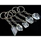 Chaveiro de Cristal Pedra verdadeira Rolada e Natural 264451