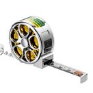 Chaveiro de fita métrica Mini 2m em aço inoxidável