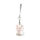 Chaveiro De Gato De Pelúcia Kawaii, Pingente De Animal Flocado, Cordão Para Telefone, Presentes Para