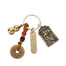 Chaveiro de latão Fortune Tiger Feng Shui Wealth Chaveiro