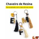 Chaveiro de Letra em Resina Personalizado Produção Artesanal