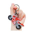 Chaveiro De Metal Modelo De Motocicleta Em 5 Cores, Unissex, Fivela Redonda, Decoração Diária Para