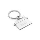 Chaveiro de Metal Personalizado em Formato de Casa - Kit com 10 Unidades