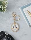 Chaveiro De Nossa Senhora Aparecida Metal Dourado