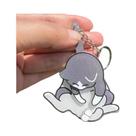 Chaveiro De Ovo De Acrílico Giratório Com Pingente De Gato, Acessório Divertido Para Bolsa, Chaveiro