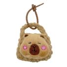 Chaveiro de pelúcia, bolsa de moedas, capivara, feita à mão, lã tricotada Chaveiro de pelúcia, bolsa de moedas, capivara, feita à mão, lã tricotada