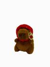 Chaveiro de Pelúcia Capivara Animal Variado Fofo 12cm