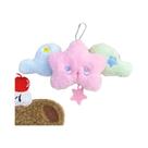 Chaveiro De Pelúcia Com Pingente De Estrela De Desenho Animado Fofo, Asas De Boneca, Decoração Para