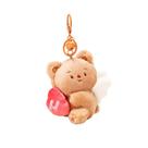 Chaveiro de pelúcia Cute Angel Bear Teddy Chaveiro para mulheres