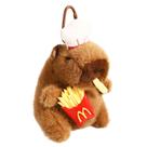 Chaveiro de pelúcia Cute Chef Capybara Soft Brown