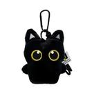 Chaveiro De Pelúcia Gato Preto Fofo, Boneco De Pelúcia Macio De Gatinho De Desenho Animado, Pingente