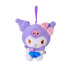Chaveiro De Pelúcia Kuromi Fofa Sanrio Original Miniso