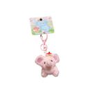 Chaveiro de pelúcia Mini Elephant Pink para mulheres e meninas