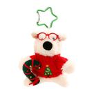 Chaveiro de pelúcia para cães de Natal do West Highland Terrier