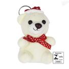 Chaveiro de Pelúcia Urso com Gorro 13cm