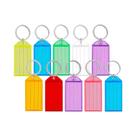 Chaveiro De Plástico Colorido 10-100 Peças, Pingente Marcável Para Etiqueta De Bagagem, Organização Chaveiro De Plástico Colorido 10-100 Peças, Pingente Marcável Para Etiqueta De Bagagem, Organização