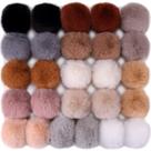 Chaveiro de pompom de pele de coelho sintética BQTQ 26 unidades (8 cm) 13 cores Chaveiro de pompom de pele de coelho sintética BQTQ 26 unidades (8 cm) 13 cores