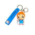 Chaveiro de PVC Chucky Killer Doll Horror Cartoon Chaveiro